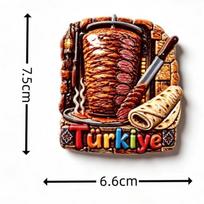 Turkija Stambulas 3D šaldytuvo magnetukai Lipdukai Turizmo suvenyras Šaldytuvo magnetukai Lipdukas Namų virtuvės dekoras black