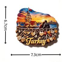 Turkija Stambulas 3D šaldytuvo magnetukai Lipdukai Turizmo suvenyras Šaldytuvo magnetukai Lipdukas Namų virtuvės dekoras