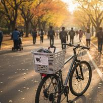 Rear Bike Basket Large Capacity Cycle Versatile Cargo Carrier for Pet Owners, Commuting Light šviesiai pilka spalva