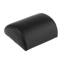 Pilates Reformer Headrest Padded WipeClean Pillow for Athletes, Fitness Black Half-round