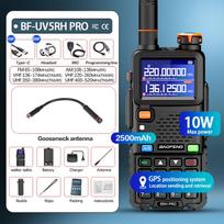 Baofeng UV-5RH PRO Racija GPS Daugiajuostės AM FM C tipo Belaidis Dažnio Kopijavimas Mėgėjų Dvipusio Ryšio Ilgo Nuotolio Radijo Stotys US