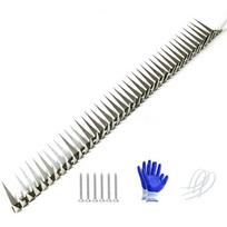 Flexible Stainless Steel Bird Spikes 0.5/1m Anti Rat Snake Baffle Blocks Anti Pigeon Spikes  Garden 100cm