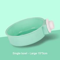 Anti-Tipping Fixed Hanging Dog Bowl Dog Cage Stainless Steel Drinking Bowl Pet Bowl Pet Supplies A13
