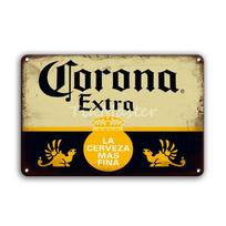 Guinness Corona Cocktail RUM Metalinė iškaba Skardos iškaba Vintažinės išvaizdos namų baro dekoravimo priedai Sienų meno plakatai ir spaudiniai 20x30cm
