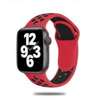 Sportinis dirželis Apple Watch Band 6 SE 5 4 44mm 45mm 40mm silikoninis orui pralaidus diržo apyrankė prie iWatch laikrodžio apyrankės iWatch Ultra 7 6 5 4 41mm 42mm 38mm 42MM or 44MM 49MM SM red