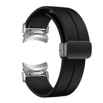 Magnetinis silikoninis dirželis, skirtas Samsung Galaxy Watch6 44mm 40mm sportinio laikrodžio apyrankė 20mm apyrankė Samsung Galaxy Watch 4 5 6 Classic 43mm 47mm Galaxy 6 Clasic 43mm juoda