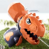 Vandens pistoletas mini dinozaurų rankinis pistoletas lauko paplūdimio baseino žaislas Mechaninis nuolatinis ugnies vandens pistoletas vaikams vaiko gimtadienio dovana orange