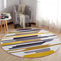 Prabangūs apskriti kilimai svetainei Geometriniai kavos staliukai Kilimėliai Miegamojo apdaila Paprasti namų grindų kilimėliai 60CM*60CM gray