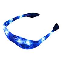 Helovino LED Žmogus-voras Akiniai Šviečiantis Animacinis Anime Figūrėlė Ornamentas Reikmenys Vaikams Berniukams Kostiumas Cosplay mėlyna