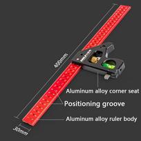 1pc Universal Woodworking Combination Angles Finders Lightweight Measuring Tool Precise 90/45 Degree Angles Ruler Carpenter Tool