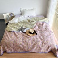 Medvilninis žakardinis marlės lovatiesė: Kvėpuojantis, Sustorintas Dvisluoksnis Pledas ir Lovatiesė Pillowcase 55*80cm Pair gray