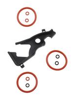 10 Silicone Seals Coffee Machine Seal Kit O-Rings Set black