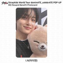 Stray Kids Pasaulinis Turas DominATE Švęsk POP-UP MD Apdovanojimo Nauda Fotokortelė KPOP I.N beige