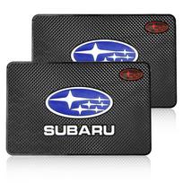 Automobilio emblemos stilius Neslystanti kilimėlio centrinė prietaisų panelė Neslystanti pagalvėlė Interjeras Subaru XV BRZ WRX STI Forester Ascent Impreza Legacy Outback Levorg 2pcs juoda