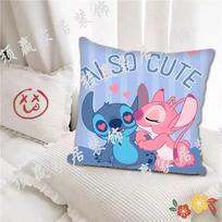 Super švelni pagalvės užvalkalas [Stitch] animacinis anime pagalvės miegamojo pagalvės pagalvėlės studentų dienos dovana 45x45 namų dekoracija 16x16Inch gray
