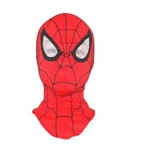 Ryški vaikų Žmogaus-voro kaukė, pilnos galvos kostiumas su minkštomis pirštinėmis Helovino linksmybėms Mask-Cotton（50%） red