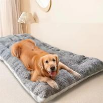 Šuns gultas, būda, šuns kilimėlis, žieminis aksomas, pastorintas, patogus ir minkštas, didelis šuns miego kilimėlis, šuns narvo kilimėlis 120 * 60Cm [suitable for pets within 40kg]