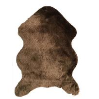 Plaušinė Minkšta Avikailio Miegamojo Kilimas Dirbtinės Vilnos Kilimėlis Ilgo Plauko Lovos Šoninis Kilimėlis Sofos Pagalvėlės Kilimai Svetainės Kailinis Kilimas 40x60cm(15.7x23.6in) ruda