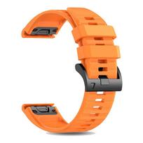 Fenix8 Laikrodžio Apyrankė Garmin Fenix 8 47mm 51mm E 7 7X/Epix Pro/6 6X 5X Plus/Enduro 3 QuickFit 26mm 22mm Silikoninė Juostelė 2027 QuickFit 26mm oranžinė