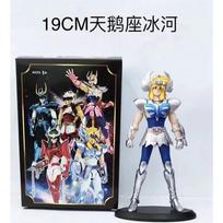 19CM Anime Figūrėlė Phoenix Ikki Hyoga Seiya Shiryu Stovintis Šarvų Modelis Vaikų Žaislai PVC Dėžutė Darbalaukio Kolekcija Dekoracija No box gray