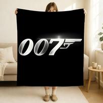 Britų legenda J James B Bond 007 Antklodė Minkšta ir draugiška odai Sofa Lova Dienos miegas Patalynė Visų sezonų Antklodė 130x150cm