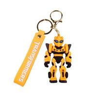 Naujas „Transformers“ raktų pakabukas Animacinis Pvc Optimus Prime figūrėlė Krepšio pakabukas Didmeninė prekyba geltona