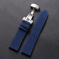 Quick Release Nylon Leather Watch Strap 20mm 22mm Butterfly Buckle Business Watch Band Men Women for Omega for Seiko Watchband 20mm black