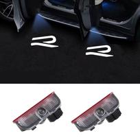 VW Automobilio Durų Pasitikimo Šviesos Logotipo Projektoriaus Šviesos Priedai Volkswagen Rline R Passat GOLF 4 5 6 7 8 GTI POLO Touareg black