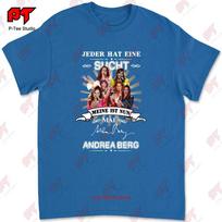 Kiekvienas turi priklausomybę Mano dabar yra Mail Andrea Berg Signature Marškinėliai Tee WSS4 M gray