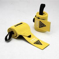 Adjustable Anti Slip Wrist Wraps for Weightlifting Bench Press Support Straps Fitness Protection yellow