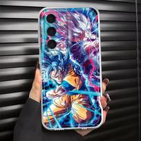 Raudonas Son Goku dėklas Samsung Galaxy A57 A36 A37 A52 A17 A26 A24 A52 A34 A35 A54 A15 A25 A51 A55 A56 A14 A16 telefonui A13 A33 Galaxy A52s 5G