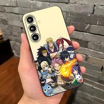 ANIME FAIRY TAIL Telefono dėklas Samsung A25 A13 A33 5G A54 A36 A35 A56 A52 A14 Atsparus smūgiams Minkštas dėklas Samsung A05S black