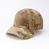 Spring Camo Baseball Cap - Tactical Military Snapback with Hook & Loop Patch Unisex Breathable Sun Hat Outdoor UV Protection brown