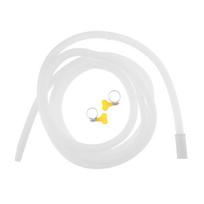 2M/3M PVC Universal Drain Hose for Dehumidifier/washing Machine Cuttable Leakproof Corrugated Drain Hose Replacement with Clamp