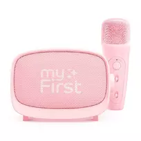 myFirst Voice 2 belaidis karaoke rinkinys – mikrofonas ir garsiakalbis su balso keitimo efektais, rožinė