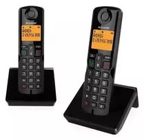 Alcatel S280 DUO belaidis DECT telefonas su sekretore – 2 rageliai, juoda spalva