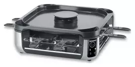 SEVERIN RG 2379 SEVENTO Raclette Grill 1400 W 8 Persons Black/Silver