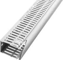 LICATEC Terminal F 2000 laidų kanalas 100x80mm šviesiai pilkas RAL 7035 be halogenų 7384-1