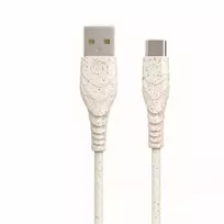 BIOND USB-A į USB-C 3A 2M Įkrovimo ir Duomenų Laidas – Juodas
