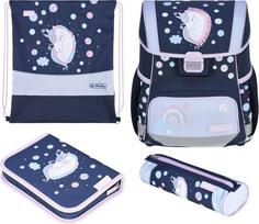 No Name Herlitz Loop Plus Unicorn Dreams school bag set Girl Polyester Dark Blue, Pink