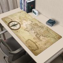 Old Map Office Supplies Rubber Mouse Pad  Pc Setup Accessories Laptop Mice Control kawaii Desk Mat xxmm Keyboard Pad 800x400x2mm beige