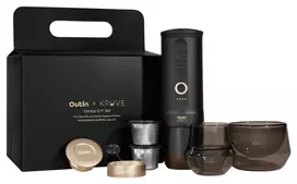 OutIn Nano x Kruve Portable Espresso Maker Gift Set Black/Gold