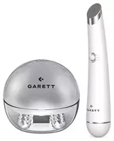 Garett Beauty Pretty Face + Glow Eye White - Daugiafunkcinis veido ir akių grožio prietaisas su LED terapija, valymu, masažu