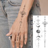 1 lapas Vandenyno vėžlys Banginis Dėmėtas ryklis Laikinos tatuiruotės moterims ant rankos, raktikaulio, Laikinos netikros tatuiruotės lipdukai, Vandeniui atsparūs, Realistiški tatuiruotės China Mainland