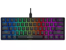 Tracer GameZone Claws 61 Wired Mechanical Gaming Keyboard, 60% Layout, Outemu Blue Switches, RGB Backlight, Black