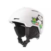 Qunature vaikų slidinėjimo ir snieglenčių šalmas Panda 54-58 cm baltas