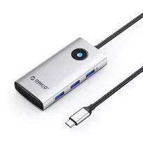 ORICO PW11 USB-C Docking Station 6-in-1, 3x USB-A 3.0, 1x USB-C 3.0, 1x USB-C PD 100W, 1x HDMI 4K 30Hz - sidabrinė