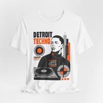 Detroito Techno Jeff Mills Marškinėliai Dj Plokštelių grotuvas Grafinis Marškinėlis Unisex L gray