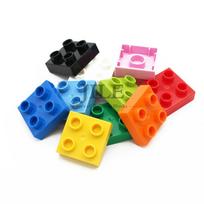 Big Size Building Blocks Brick Colorful Bulk Large Particles Set DIY Educational Compatible with Assembles Kids Toys Gifts blue