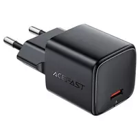 ACEFAST A117 GaN PD 20W USB-C sieninis įkroviklis - juodas